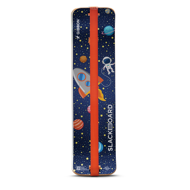 Astro SlackBoard featuring astronauts, rockets, and planets on a blue background.